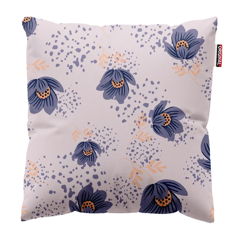 کوسن پاد آفرین طرح گل کد 3482 سایز 30*30 سانتی متر