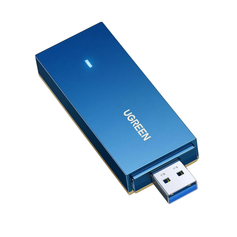 کارت شبکه بی سیم یوگرین مدل WiFi6-AX1800 دو باند USB 3.0 کد 90340-CM499