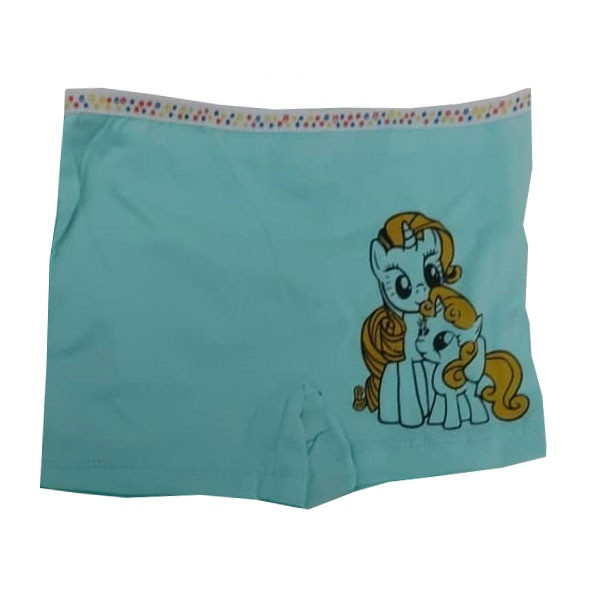 شورت دخترانه طرح اسب رنگ آبی