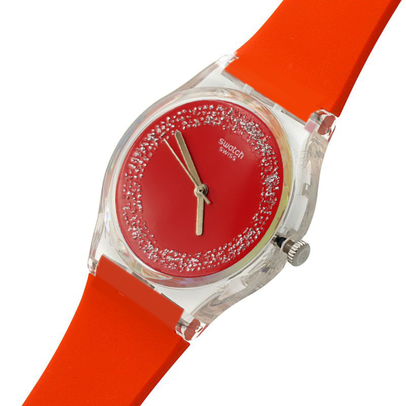 ساعت مچی عقربه ای دخترانه مدل نگین دار کد s-gh