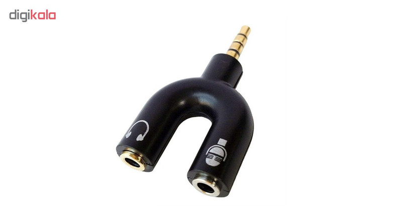 مبدل 1 به 2 جک 3.5 میلی متری کد 124