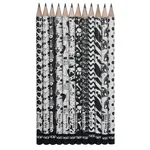 مداد مشکی آریا مدل BLACK & WHITE کد A2 بسته 12 عددی