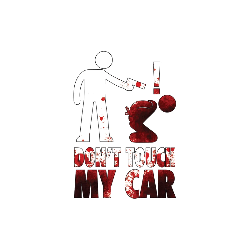 برچسب بدنه خودرو طرح Dont touch کد 02
