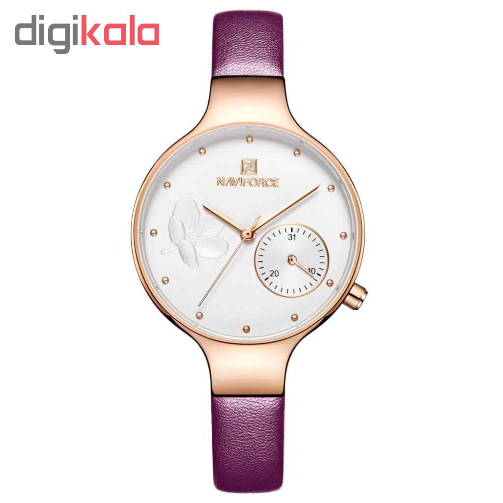 ساعت مچی عقربه ای زنانه نیوی فورس مدل NF5001L-BAN-TA