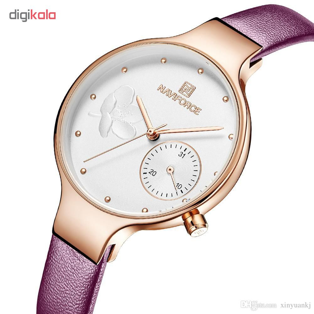 ساعت مچی عقربه ای زنانه نیوی فورس مدل NF5001L-BAN-TA
