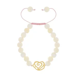 دستبند نقره زنانه طرح رز کد pt109