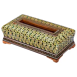 جعبه دستمال کاغذی خاتم کاری کد 1001146