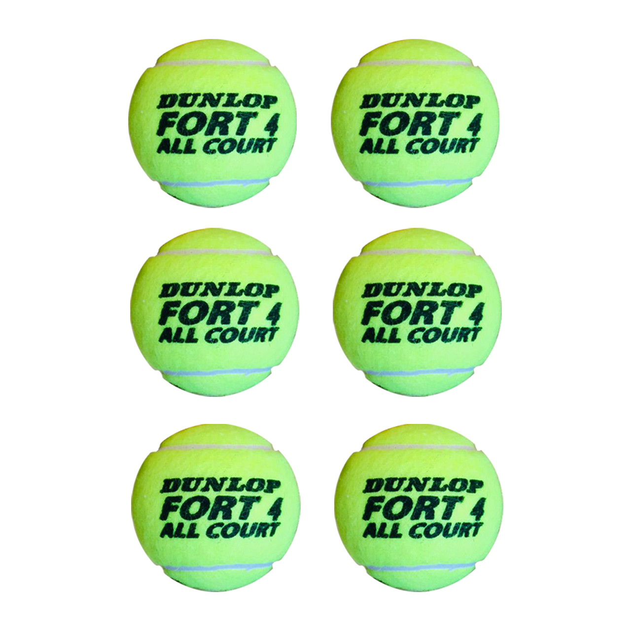  توپ تنیس دانلوپ مدل FORT-ALL-COURT بسته 6 عددی