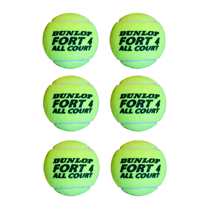  توپ تنیس دانلوپ مدل FORT-ALL-COURT  بسته 6 عددی