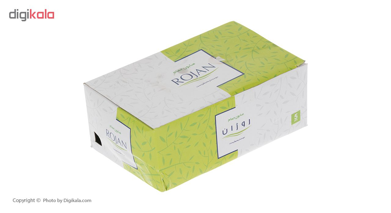 صابون حمام روژان مدل Green مقدار 120 گرم