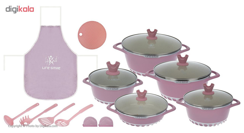 سرویس پخت و پز 18 پارچه لایف اسمایل مدل BS-8BM