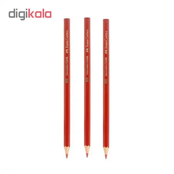 مداد قرمز فابر کاستل کد 1111 بسته 3 عددی