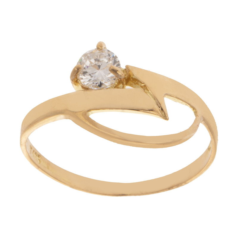 انگشتر طلا 18 عیار زنانه کد 010