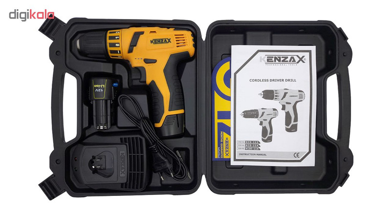 دریل پیچ گوشتی شارژی کنزاکس مدل KCD-112 دریل پیچ گوشتی شارژی کنزاکس مدل KCD-112
