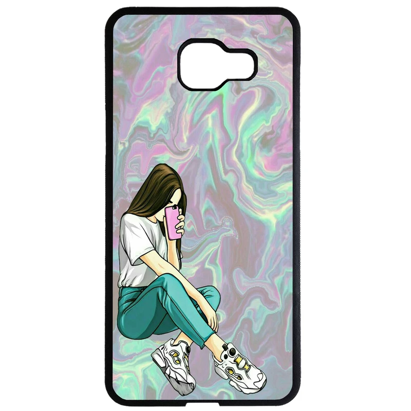 کاور طرح دختر کد 1105409015 مناسب برای گوشی موبایل سامسونگ galaxy a7 2016