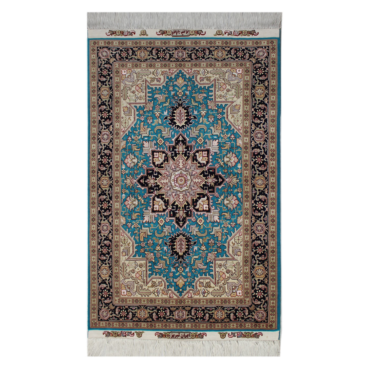 فرش دستبافت یک و نیم متری ایران تبریز کد 1105684 بسته دو عددی