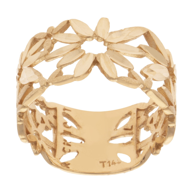 انگشتر طلا 18 عیار زنانه کد 014