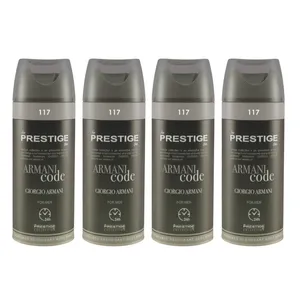 اسپری خوشبو کننده بدن مردانه پرستیژ مدل Armani code حجم 150 میلی لیتر مجموعه 4 عددی