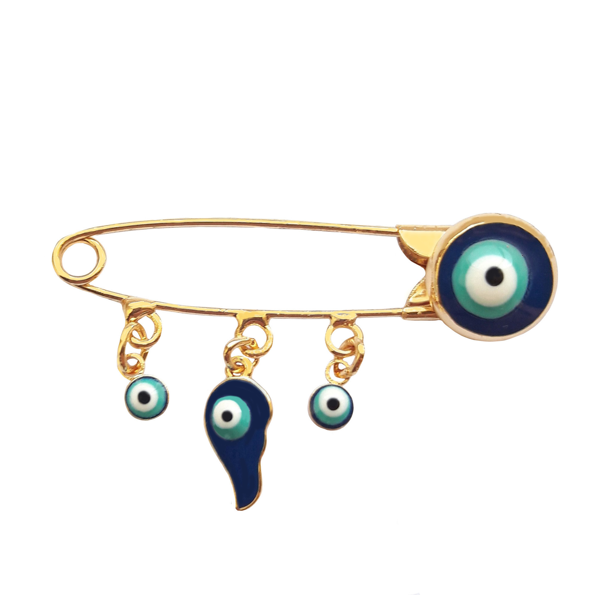 سنجاق سینه وای اس ایکس طرح چشم نظر کد 12