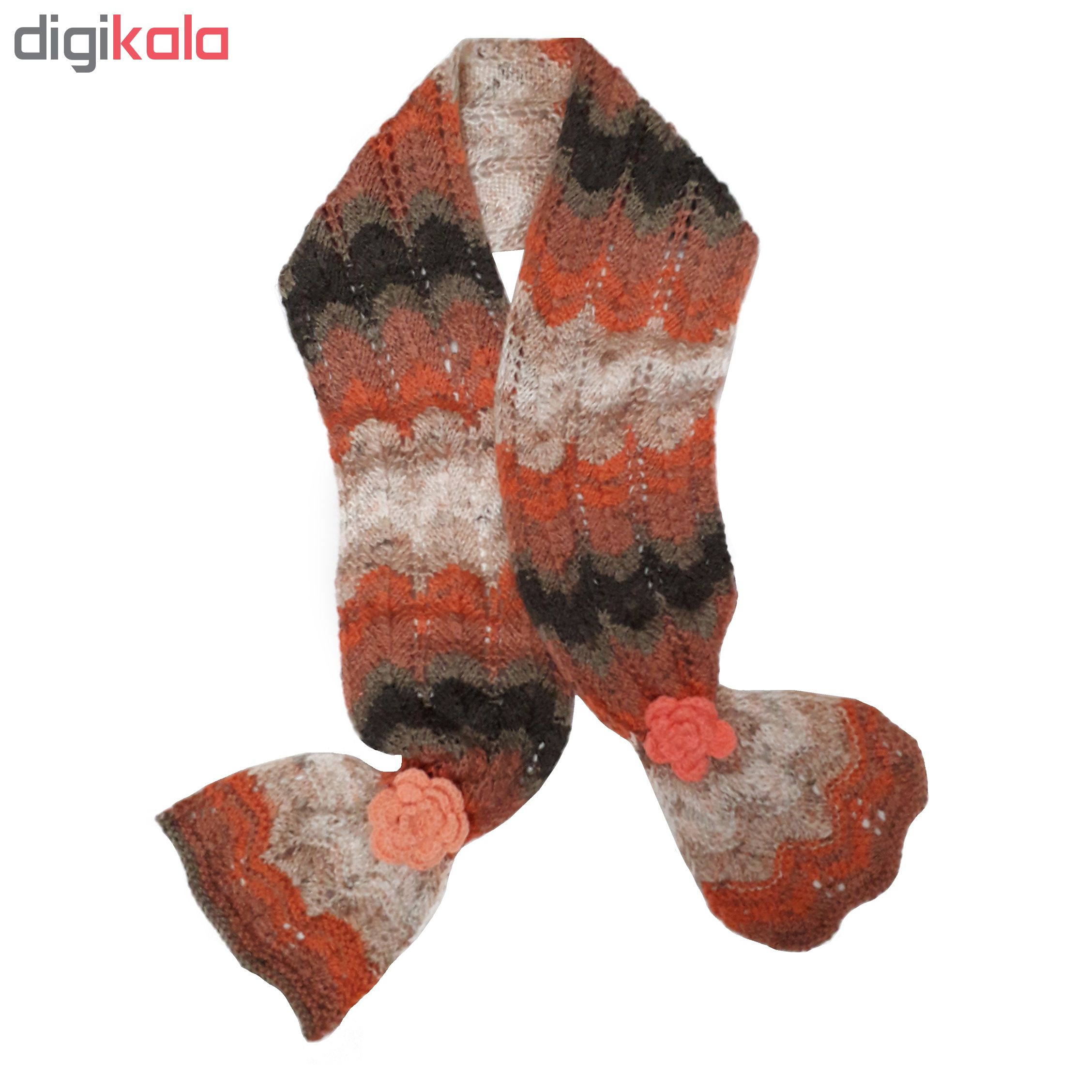 شال و کلاه بافتنی طرح زیبا 003