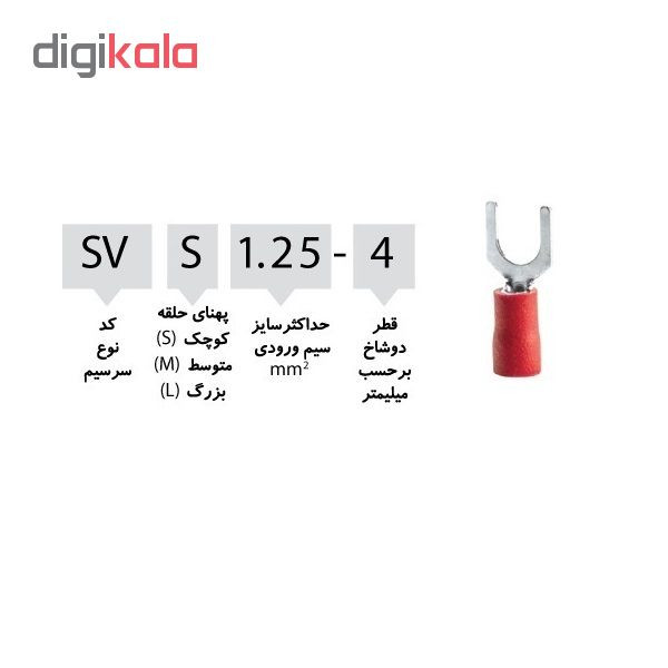 سرسیم مدل SV 2-6 بسته 25 عددی
