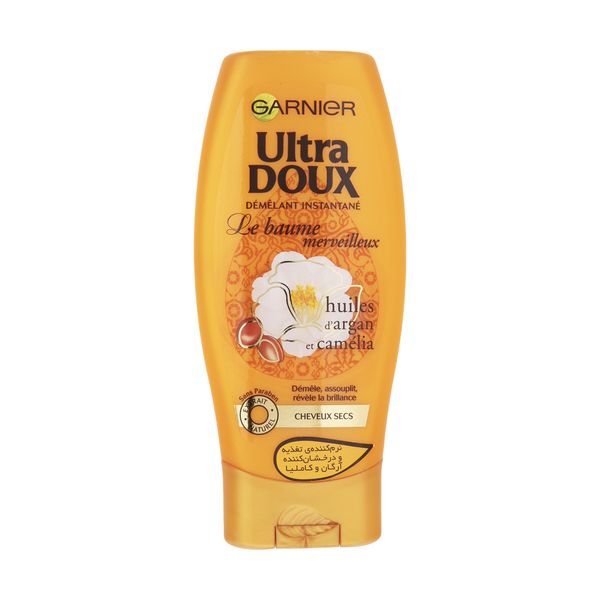 نرم کننده درخشان کننده و تغذیه کننده گارنیه سری Ultra Doux مدل Argan Camelia حجم 200 میلی لیتر نرم کننده درخشان کننده و تغذیه کننده گارنیه سری Ultra Doux مدل Argan Camelia حجم 200 میلی لیتر