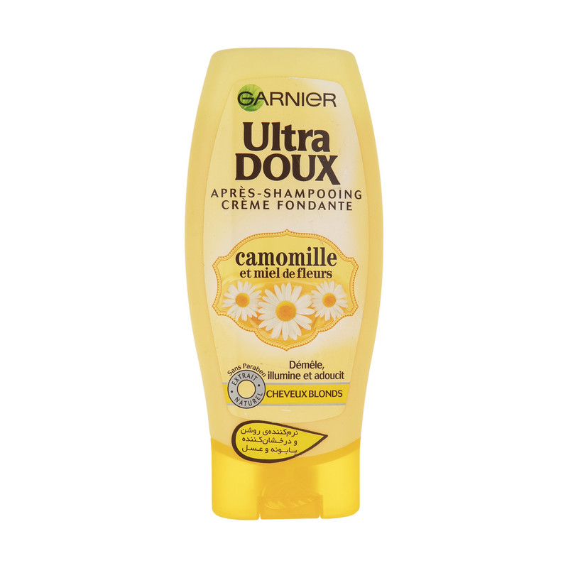 نرم کننده مو گارنیه سری Ultra Doux مدل Camomille حجم 200 میلی لیتر نرم کننده مو گارنیه سری Ultra Doux مدل Camomille حجم 200 میلی لیتر