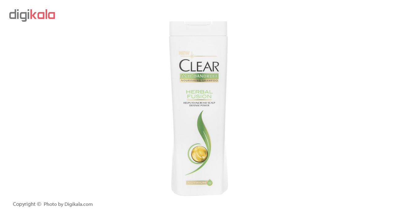 شامپو ضد شوره و تقویت کننده بانوان کلیر مدل Herbal Fusion حجم 200 میلی لیتر