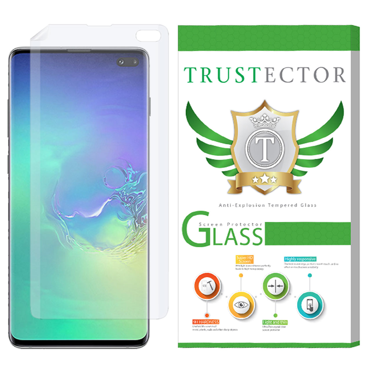محافظ صفحه نمایش تراستکتور مدل GNF مناسب برای گوشی موبایل سامسونگ Galaxy S10 Plus