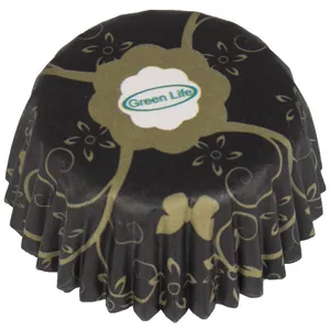 کپسول کاغذی کاپ کیک گرین لایف طرح گل کد SH-311 بسته 30 عددی