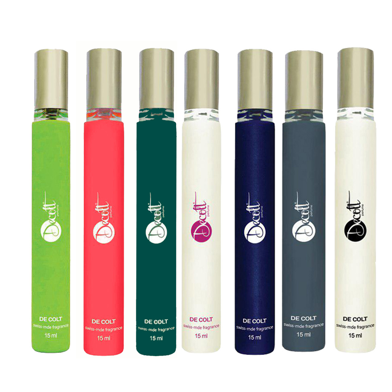 عطر جیبی دکلت مدل 161 حجم 15 میلی لیتر مجموعه 7 عددی