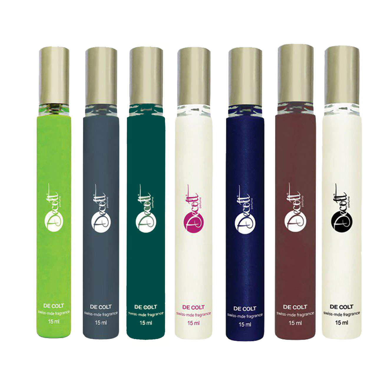عطر جیبی دکلت مدل 162 حجم 15 میلی لیتر مجموعه 7 عددی