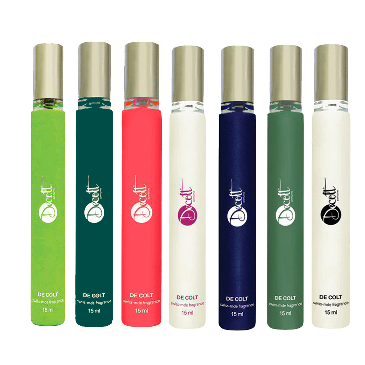 عطر جیبی دکلت مدل 163 حجم 15 میلی لیتر مجموعه 7 عددی
