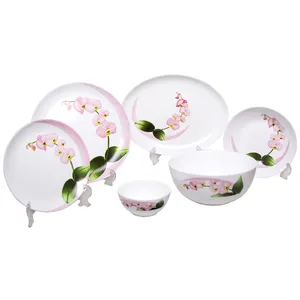 سرویس غذاخوری 26 پارچه لومینارک طرح Orchid کد 9002