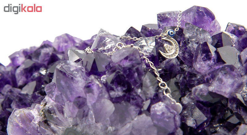 پابند نقره بهارگالری طرح Moon Heart کد 408001