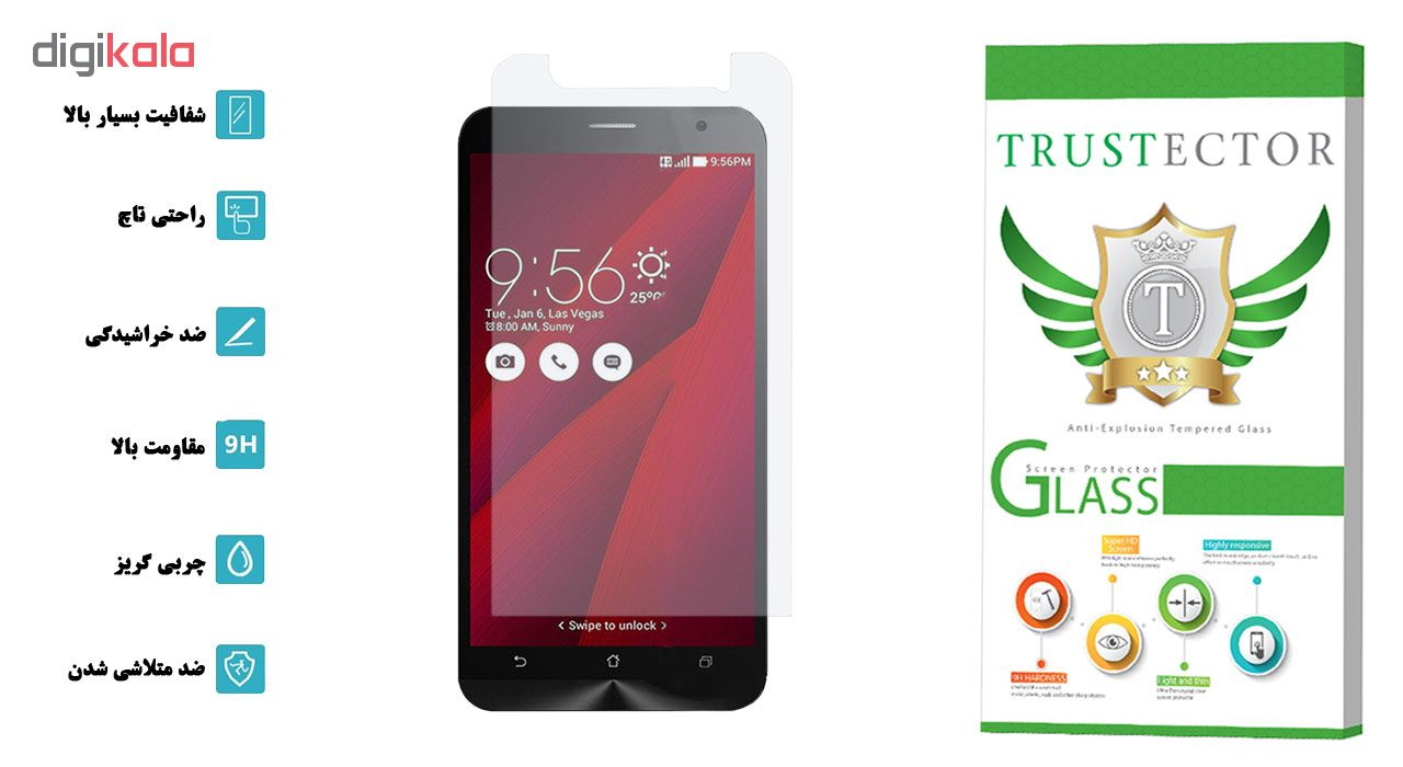 محافظ صفحه نمایش تراستکتور مدل GLS مناسب برای گوشی موبایل ایسوس Zenfone 2 Laser ZE550KL