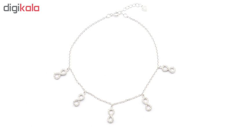 پابند نقره بهارگالری طرح Infinity کد 408003