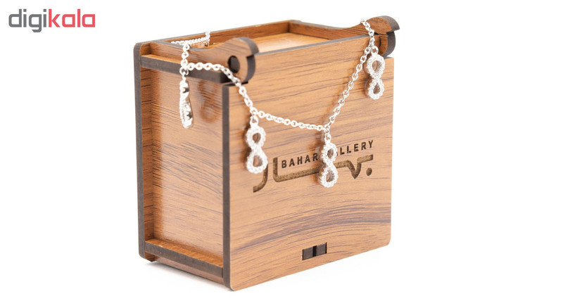 پابند نقره بهارگالری طرح Infinity کد 408003