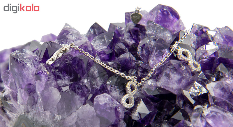 پابند نقره بهارگالری طرح Infinity کد 408003