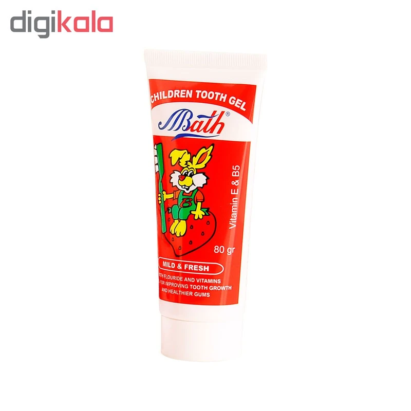 عکس شماره 2 : خمیر دندان بس مدل strawberry وزن 80 گرم مجموعه 3 عددی