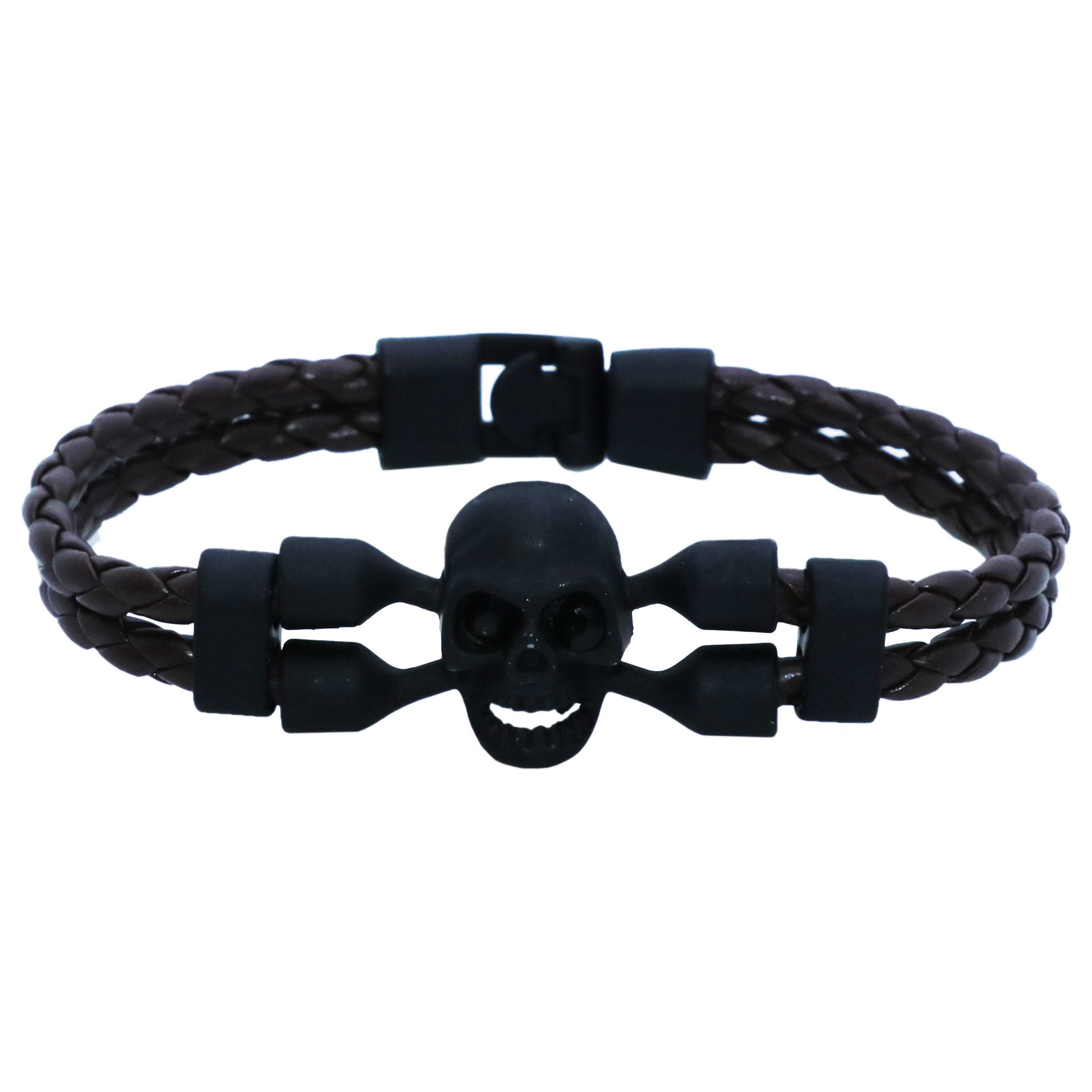 دستبند مردانه طرح اسکلت کد d936