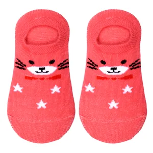 جوراب نوزاد طرح گربه مدل BK126 