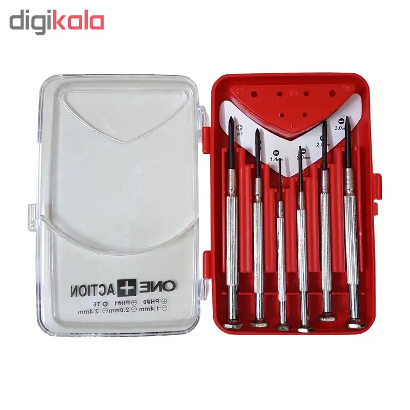 مجموعه 6 عددی پیچ گوشتی ساعتی کد 002