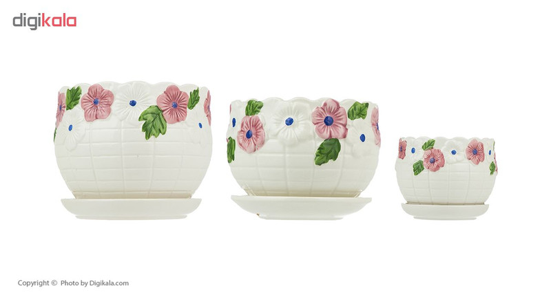 گلدان کد 4-230 مجموعه 3 عددی گلدان کد 4-230 مجموعه 3 عددی