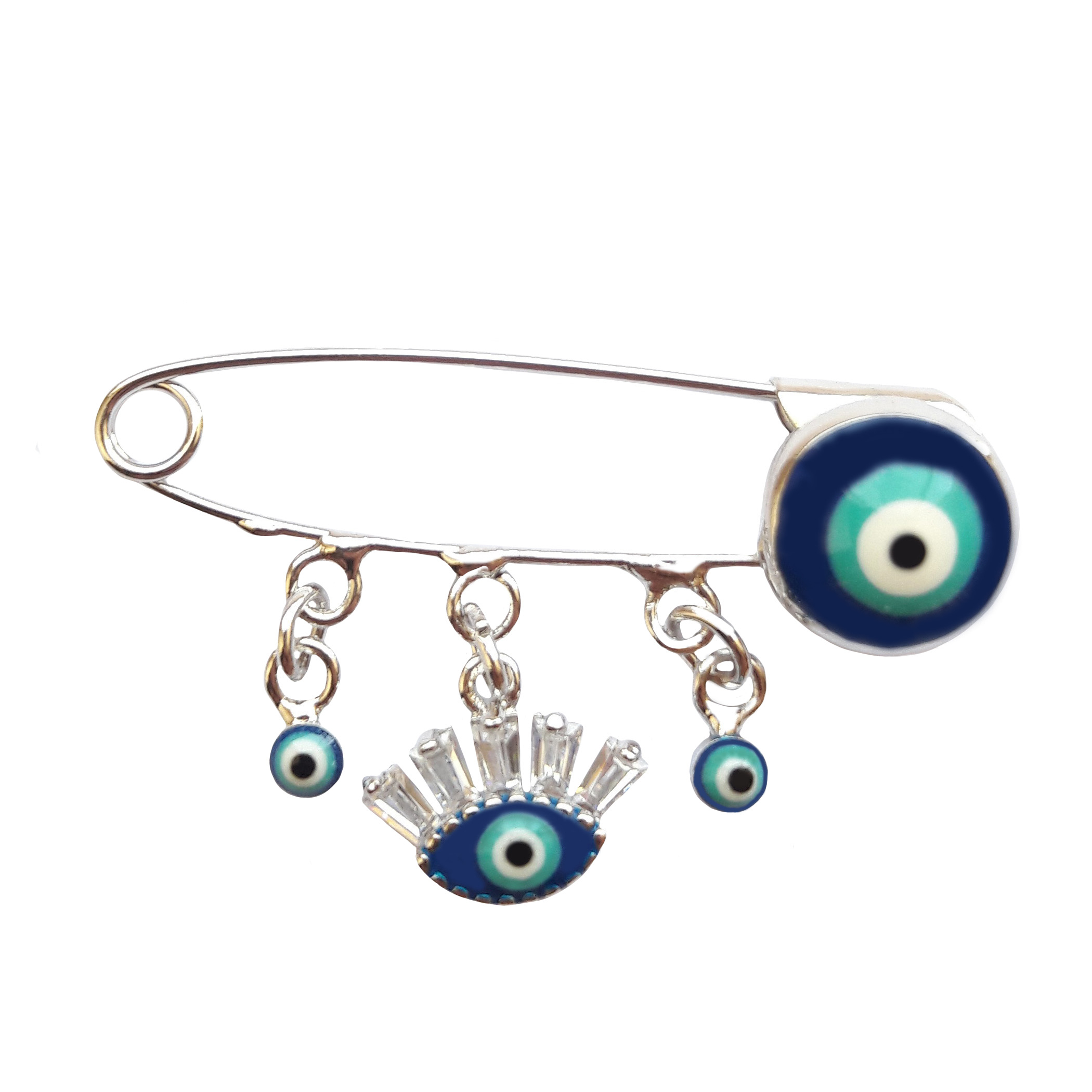 سنجاق سینه وای اس ایکس طرح چشم نظر کد 13