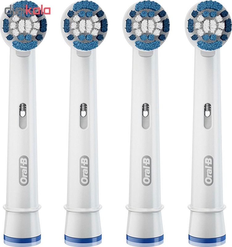 سری یدک مسواک برقی اورال-بی مدل PRECISION CLEAN بسته 4 عددی