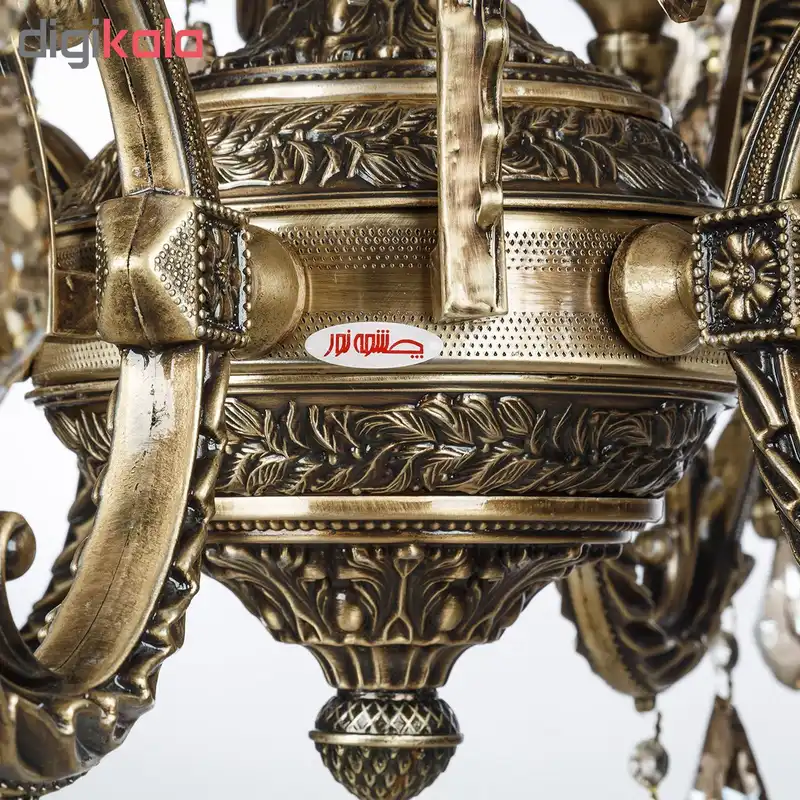 لوستر 12 شعله چشمه نور مدل M3581-6-6-A