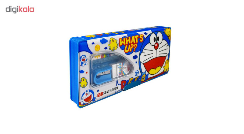 بسته لوازم تحریر ایکس دی استیشنری طرح Doraemon مجموعه 5 عددی