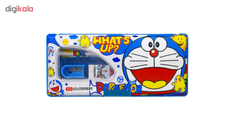 بسته لوازم تحریر ایکس دی استیشنری طرح Doraemon مجموعه 5 عددی
