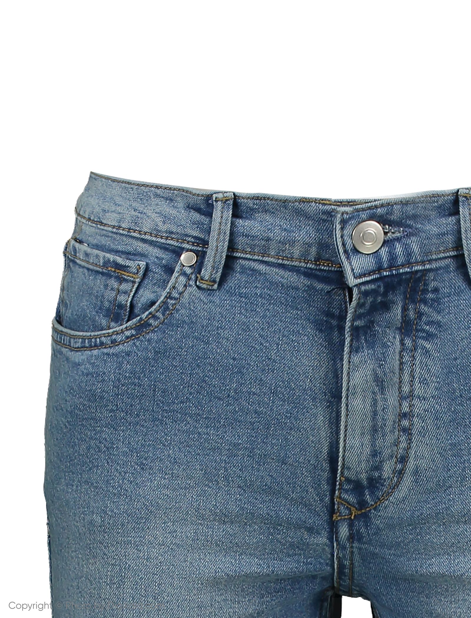 شلوار جین راسته مردانه - مانگو - آبی - 5